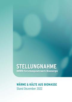 Cover: Stellungnahme Wärme und Kälte aus Biomasse