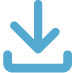 Icon doanload hellblau